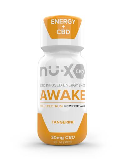 Awake CBD shot with caffeine by NUX